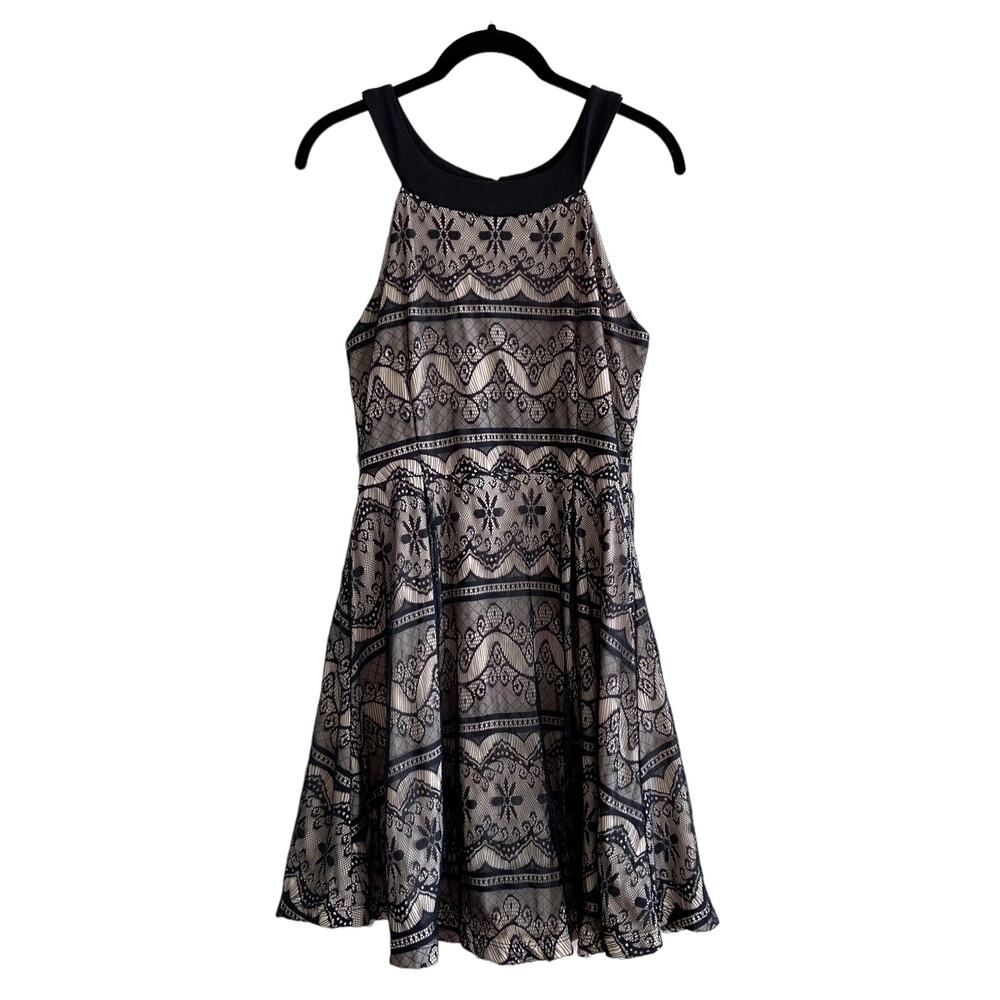 G Collection Petite Medium Lace Fit & Flare Dress